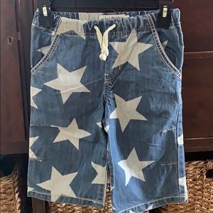 Mini BODEN boys long board shorts size 7